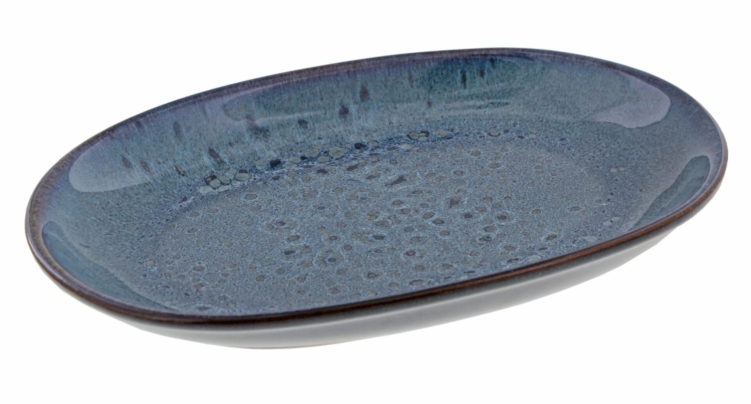 Oldenhof 1821 Ovale Serveerschaal ø 30,5 X 21 Cm Aardewerk Indigo Spickel Blauw 1 Oldenhof 1821 Ovale Serveerschaal ø 30,5 X 21 Cm Aardewerk Indigo Spickel Blauw