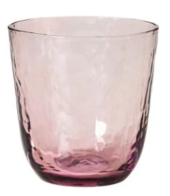 Broste Copenhagen Hammered Tumbler 335 Ml ø 9,2 Cm H 9,5 Cm Glas Paars