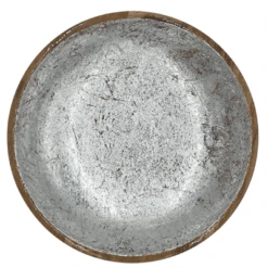 By Room Schaal Rond ø 38 Cm Mangohout Silver
