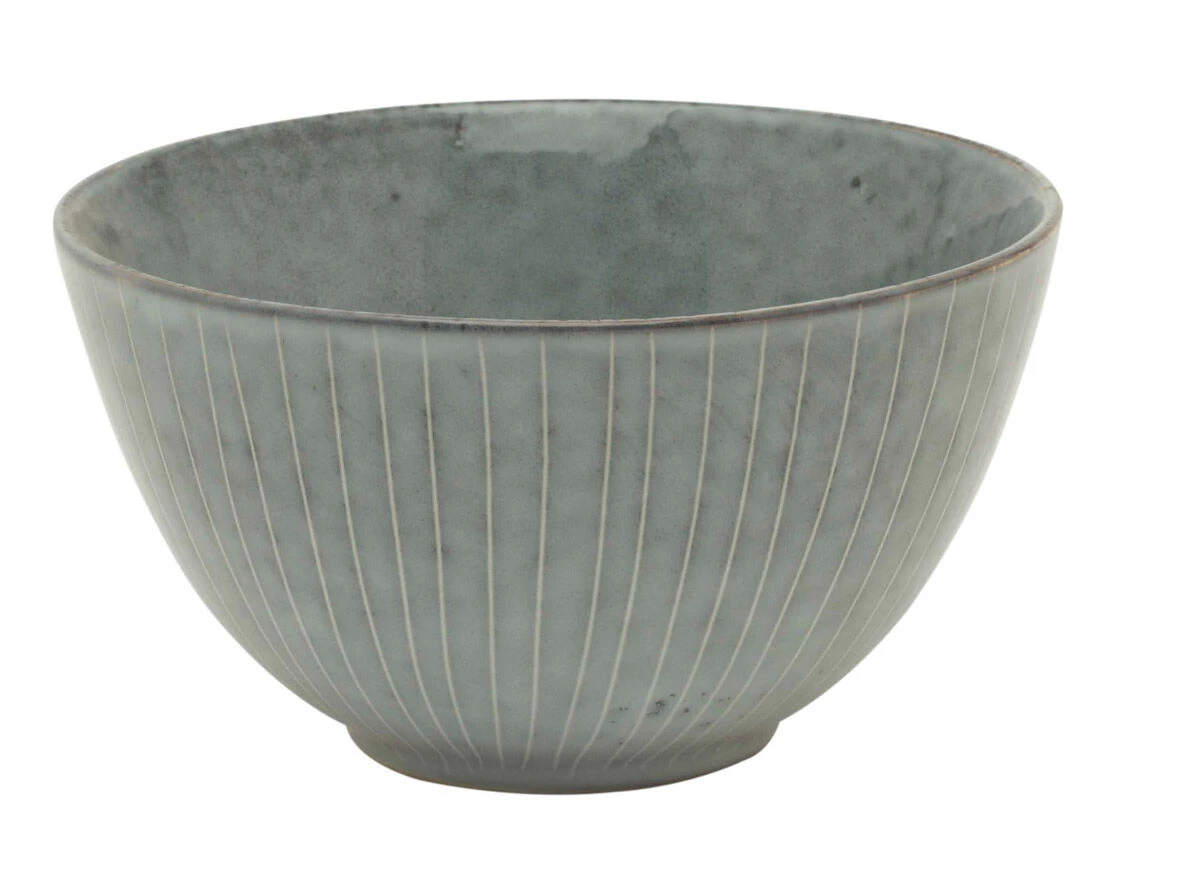 Broste Copenhagen Nordic Sea Kom ø 15 Cm Aardewerk Blauw