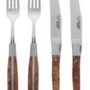 Laguiole En Aubrac Shepherds Cross Steakmessen Met Vorken Thuya Hout 4-delig