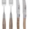 Laguiole En Aubrac Shepherds Cross Steakmessen Met Vorken Walnoothout 4-delig