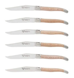 Laguiole En Aubrac Shepherd's Cross Steakmes 11,5 Cm Hout 6 Stuks