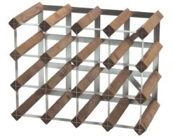 Traditional Wine Rack Co. Wijnrek 39 X 33 Cm Donker Hout