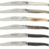 Laguiole En Aubrac Steakmes 11,5 Cm Gemengde Hoornsoorten 6 Stuks
