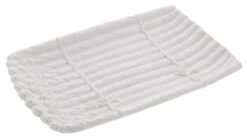 Oldenhof Aspergeschaal 34 X 21,5 Cm Aardewerk Wit