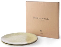 HK Living ACE6897 Gradient Dinerbord ø 29 Cm Aardewerk Geel 2 Stuks -Glaswerk Winkel ace6897 lr b 01