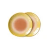 HK Living 70's ACE7070 Eclipse Dessertbord ø 17,5 Cm Aardewerk 2 Stuks