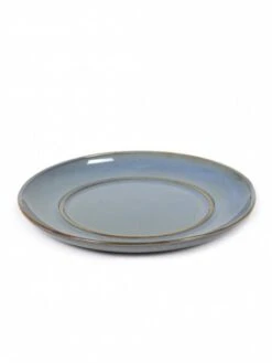 Serax Terres De Rêves Schotel Voor Koffiekop 8 Cm Stone Ware ø 13,5 Cm H 1,2 Cm - Smokey Blue