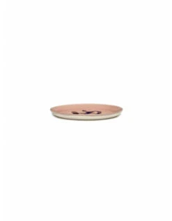 Serax Feast By Ottolenghi Bord M ø 22 Cm H 2 Cm Aardewerk Delicious Pink + Pepper Blue