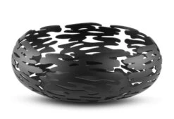 Alessi Barknest Schaal ø 21 Cm H 7 Cm Rvs Zwart
