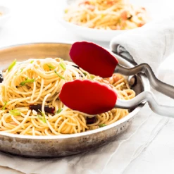 Dreamfarm Clong Serveertang 30,5 Cm Rvs/silicone Rood -Glaswerk Winkel dreamfarm clongs click lock sit up tongs 990x550 04