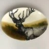 Duro Hunting Deer Klein Ovaal Bord 30 X 21 Cm Aardewerk