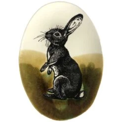 Duro Hunting Rabbit Ovaal Bord 39 X 28 Cm Aardewerk