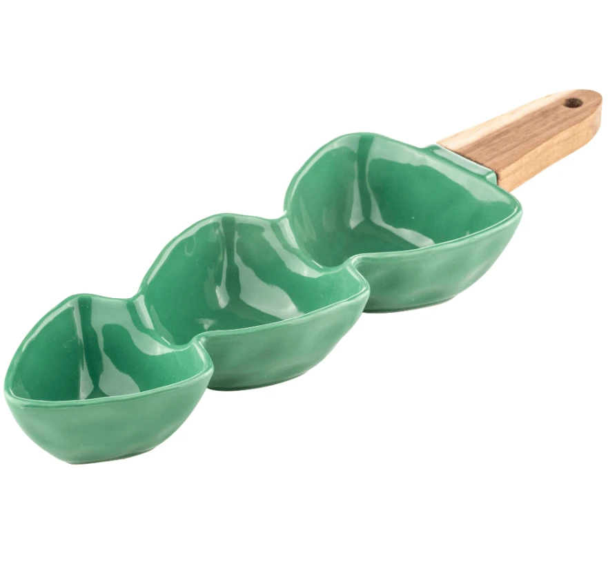 Ladelle Jingle Berry Serveerschaal Porselein Groen