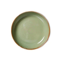 HK Living Chef Ceramics ACE7143 Diep Bord ø 19,3 Cm Aardewerk Moss Green