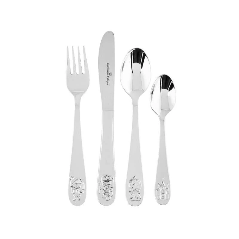 Van Kempen & Begeer Junior Bestek Princess Rvs 4-delig 1 Van Kempen & Begeer Junior Bestek Princess Rvs 4-delig