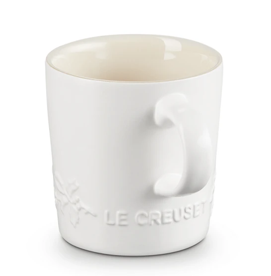 Le Creuset Holly Collectie Mok 200 Ml Aardewerk Katoenwit 2 Le Creuset Holly Collectie Mok 200 Ml Aardewerk Katoenwit - Afbeelding 2