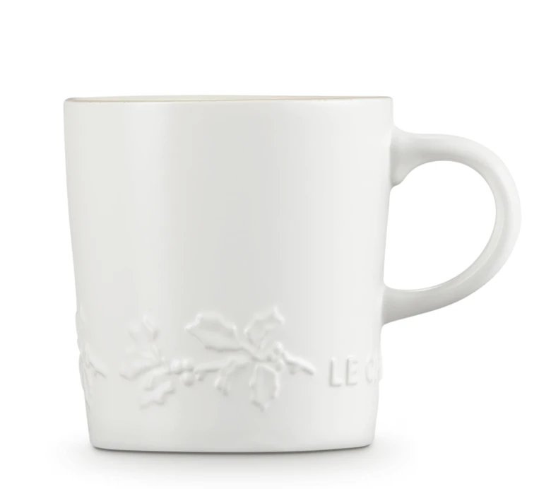 Le Creuset Holly Collectie Mok 200 Ml Aardewerk Katoenwit 5 Le Creuset Holly Collectie Mok 200 Ml Aardewerk Katoenwit - Afbeelding 5