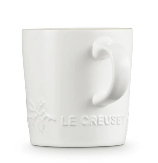Le Creuset Holly Collectie Mok 200 Ml Aardewerk Katoenwit 6 Le Creuset Holly Collectie Mok 200 Ml Aardewerk Katoenwit - Afbeelding 6