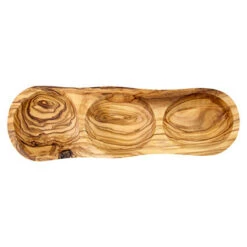 Bowls And Dishes Pure Olive Wood Borreltrio Recht Olijfhout