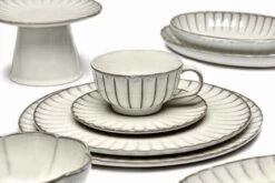 Serax INKU By Sergio Herman Hoog Bord S ø 19 Cm H 4 Cm Aardewerk Wit -Glaswerk Winkel productdetail shopthelook inkutableware wit 2