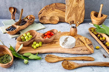 Bowls And Dishes Pure Olive Wood Borreltrio Recht Olijfhout 3 Bowls And Dishes Pure Olive Wood Borreltrio Recht Olijfhout - Afbeelding 3
