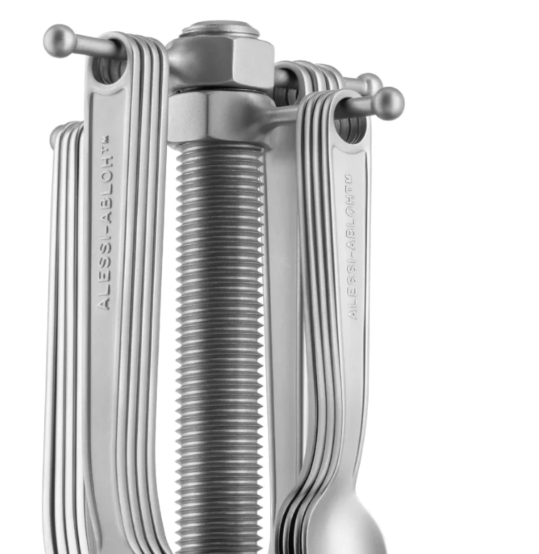 Alessi VA02 SET Conversational Objects Bestekset Met Houder 2 Alessi VA02 SET Conversational Objects Bestekset Met Houder - Afbeelding 2