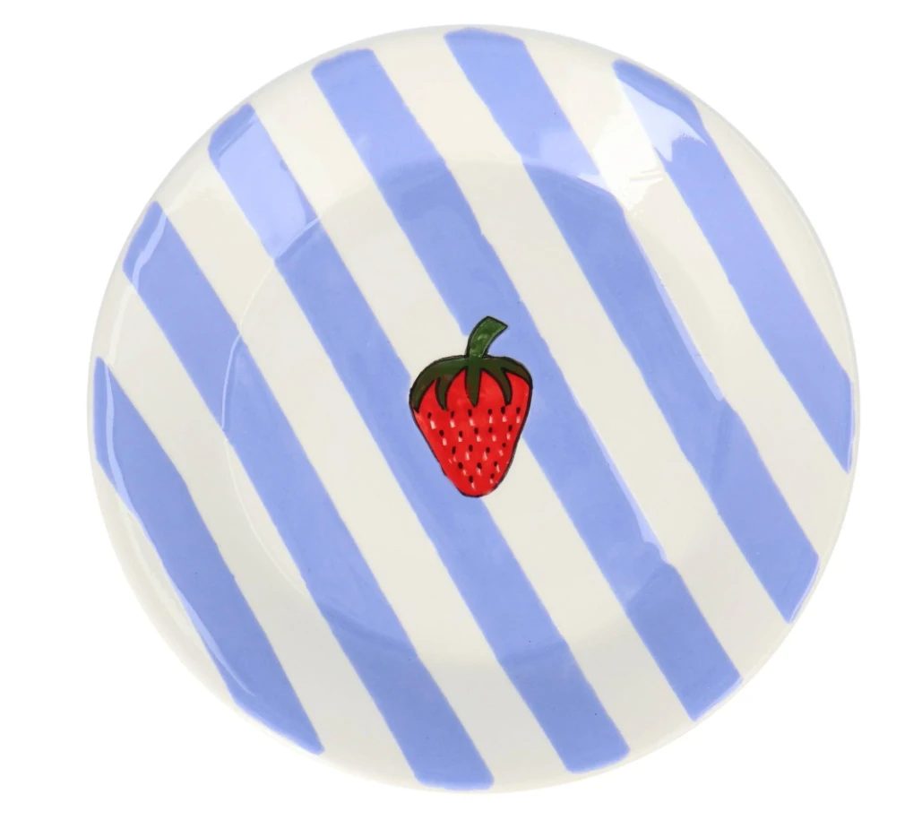 Oldenhof Aardbei Ontbijtbord ø 20 Cm Aardewerk Lila 1 Oldenhof Aardbei Ontbijtbord ø 20 Cm Aardewerk Lila