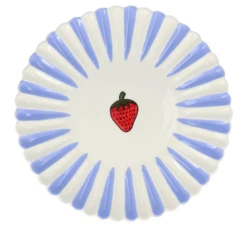 Oldenhof Aardbei Dinerbord Coquille ø 28 Cm Aardewerk Lila