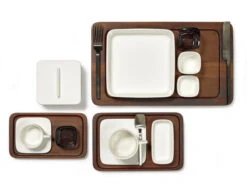 Serax HEII Marcel Wolterinck Bord Vierkant 24 X 24 Cm Porselein Wit -Glaswerk Winkel serax 1 4