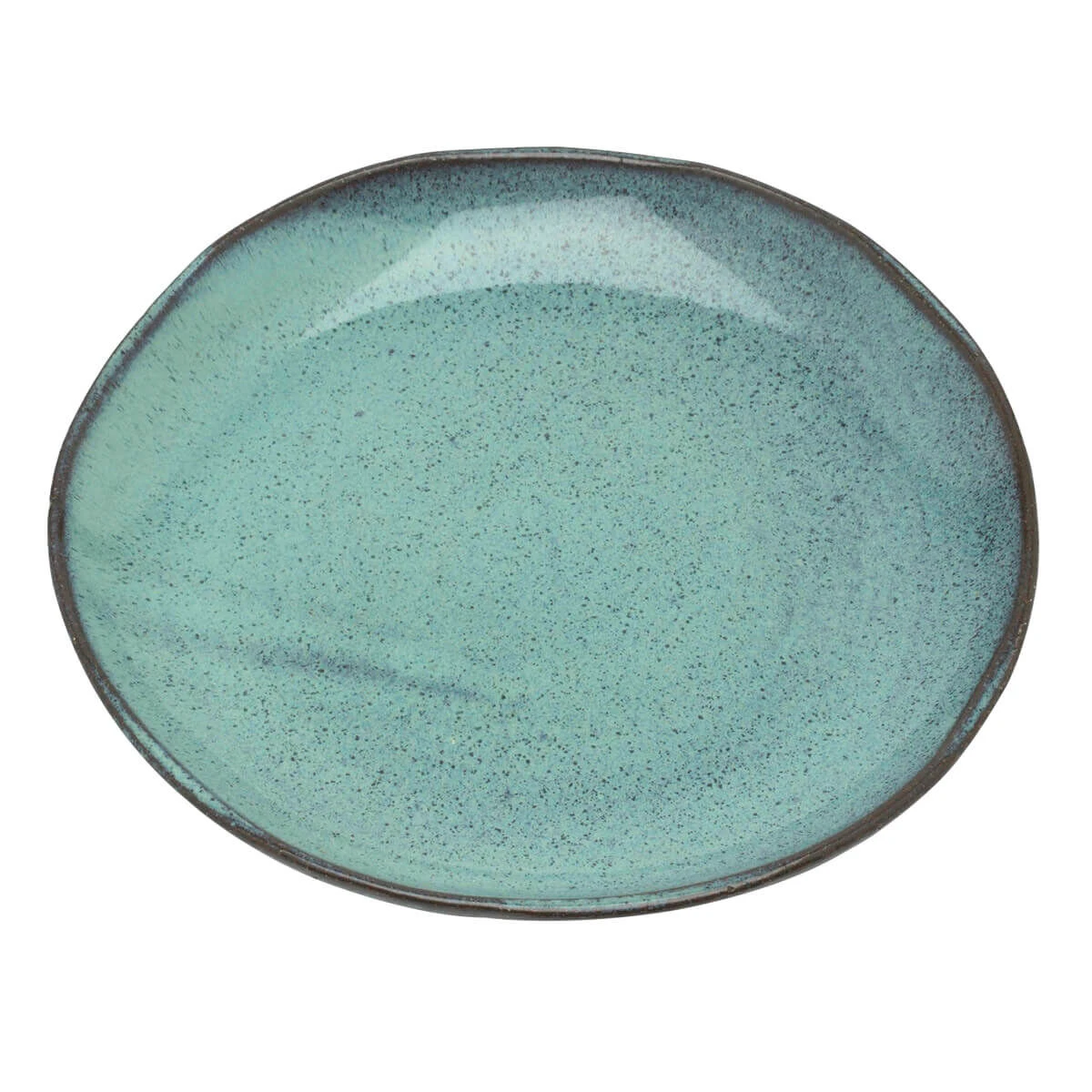 Serax Aqua Ontbijt- Of Dessertbord ø 22 Cm Aardewerk Blauw Spikkel