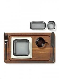 Serax HEII Marcel Wolterinck Dienblad 25 X 16 Cm H 2 Cm Hout Donkerbruin -Glaswerk Winkel serax heii by marcel wolterinck3 1