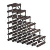 Traditional Wine Rack Co. Wijnrek Voor Onder De Trap 61,2 X 22,8 Cm Verbrande Eik Bruin