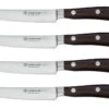 Wüsthof Ikon Steakmessenset Messenstaal Hout 4 Stuks